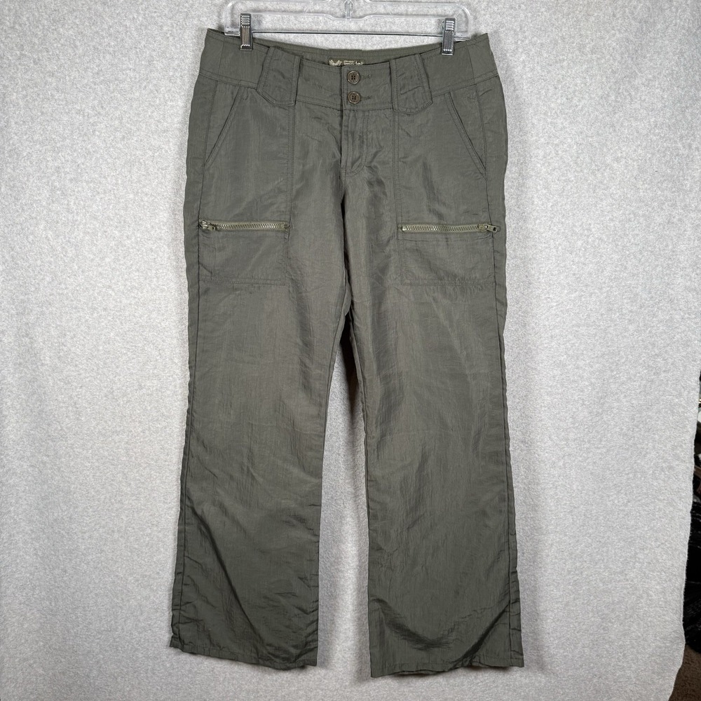 Lei scout pants womens 32" Y2K low rise lare nylon pants kim possible Vintage‎